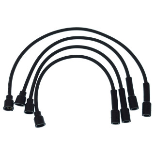 Allis-Chalmers WC, WF, WD Spark Plug Wire Set for Magneto, set of 8 black spark plug wires with protective boots for tractor ignition system.