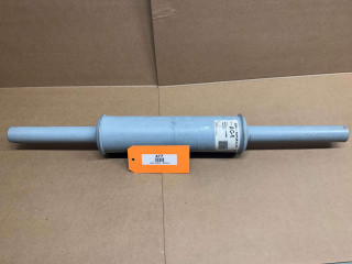 Allis Chalmers B IB C CA RC Muffler, display-mounted cylindrical muffler component for vintage Allis Chalmers tractors.