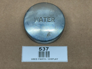 Radiator Cap for Allis-Chalmers and IH Farmall, metal display cap with the word WATER engraved.
