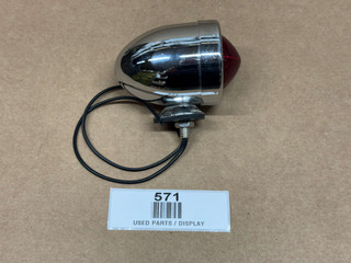 Allis-Chalmers 12 Volt Chrome Bullet Style Tail Light Assembly (Display)