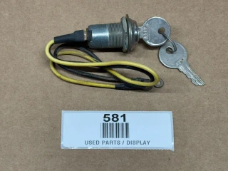 Allis-Chalmers Key Switch Ignition Switch 70225310 with attached keys and wiring, used agricultural machinery part.
