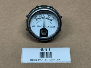 Allis Chalmers Amp Gauge (60-0-60) 12 Volt, automotive amp meter with display showing current flow in amperes.