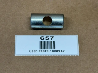 Allis Chalmers B, C, CA Brake Pivot Pin / Toggle Pin 70207221, display image of a metal cylindrical pin with a hole in the center on a brown background.