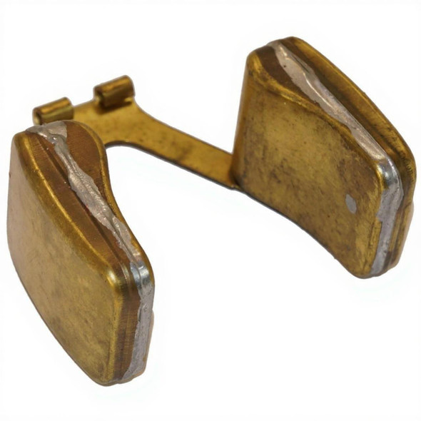 Allis-Chalmers Carburetor Float Marvel Schebler Allis Chalmers B IB C CA WC WD WF D14 D15 RC, vintage brass carburetor float for Allis Chalmers tractor carburetors with visible wear and solder joints.