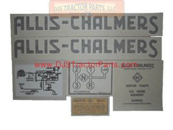Allis-Chalmers Allis Chalmers G 1948-1955, VINYL CUT DECAL SET - DJS116 