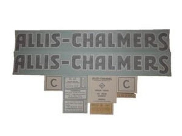 Allis-Chalmers AC C 1940-1944 BLUE: VINYL CUT DECAL SET DJS154 