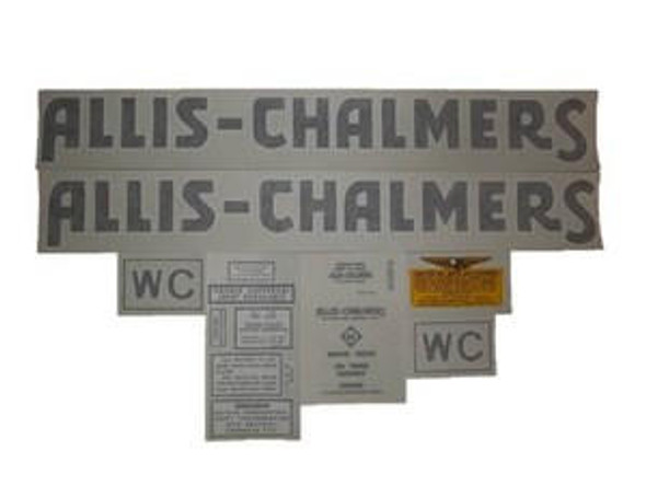 Allis-Chalmers Allis Chalmers WC 1941-1948 BLACK VINYL CUT DECAL SET DJS104 