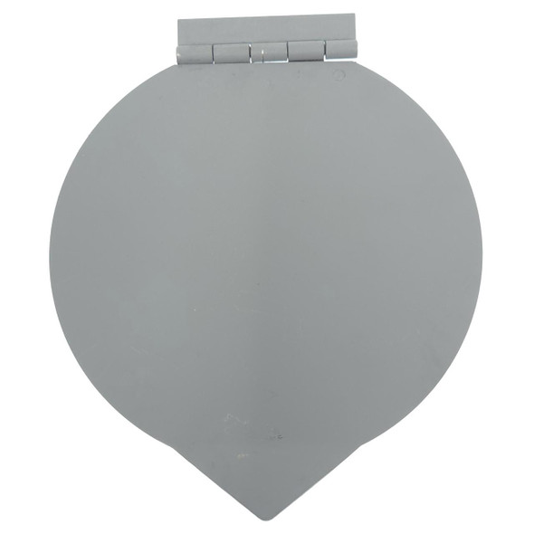 Allis-Chalmers Allis Chalmers B C CA Toolbox Door, gray metal toolbox door with hinge at the top for an agricultural tractor model.