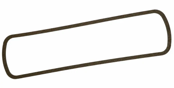 Allis-Chalmers Valve Cover Gasket for Allis-Chalmers D15 Diesel, AB-1661D, a black rubber gasket with an elongated rectangular shape and rounded corners.