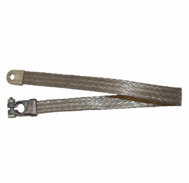 Allis-Chalmers Battery Cable 24-inch Non-Insulated AB-403D, with metal ends and braided wire construction.