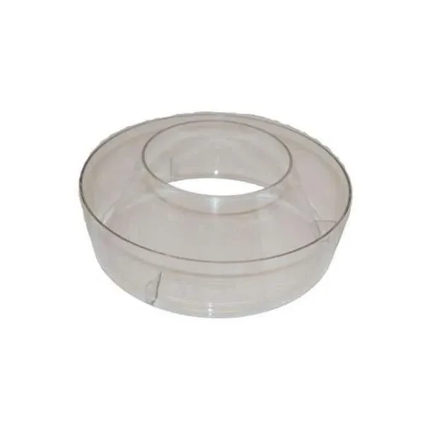 Allis-Chalmers 10-1/2" Pre-Cleaner Bowl, 3-5/8" Tall, clear plastic automotive or machinery part for air filtration or pre-cleaning.