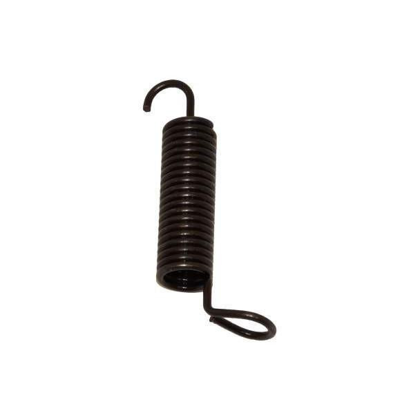 Allis-Chalmers Rear Brake Shoe Return Spring 70207320, black coiled spring with hooks on both ends for brake mechanism