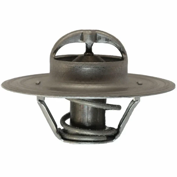 Allis-Chalmers Thermostat 180 Degrees, metallic thermostat component with a round, flat top and a coil spring at the base.