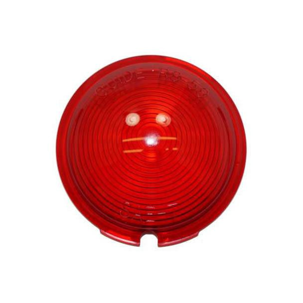 Allis-Chalmers Bullet Tail Light Lens Plastic D14 D15 D17, red round tail light lens with concentric circles design