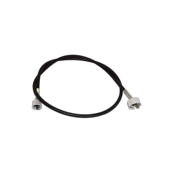 Allis-Chalmers Tachometer Tach Cable D10 D12, black tachometer cable with metal connectors on both ends for Allis-Chalmers tractors.
