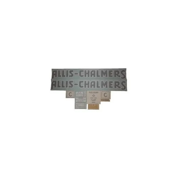 Allis-Chalmers C 1940-1944 Blue Vinyl Cut Decal Set, vintage tractor decal stickers for restoration.