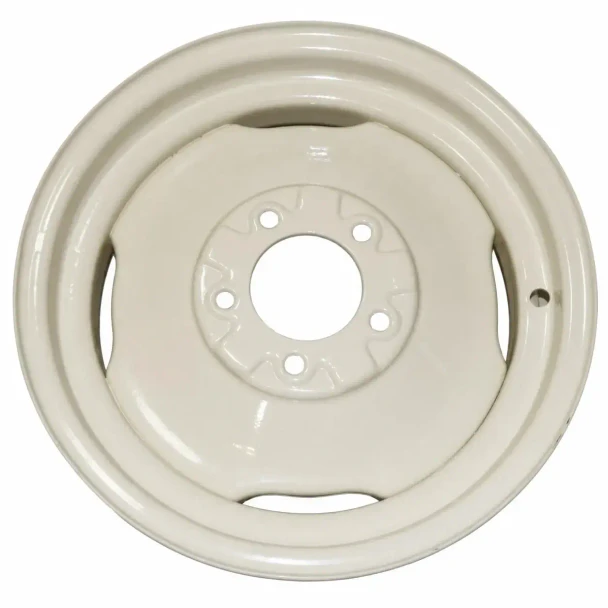 Allis-Chalmers 3 x 15 Front Wheel 5 Hole, white rim and hub for Allis-Chalmers, Massey Harris, Minneapolis Moline, Oliver, White tractors.