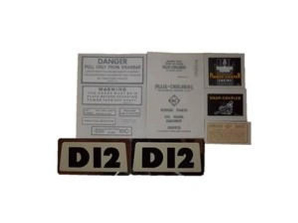 Allis-Chalmers Allis Chalmers D12 SERIES I W/ MNP 1960-1963: VINYL CUT DECAL SET 