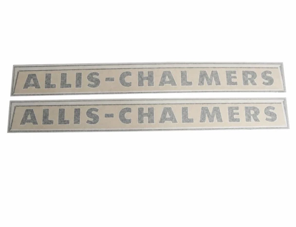 Allis-Chalmers Allis Chalmers Metal Hood Replacement Decals - DJS153