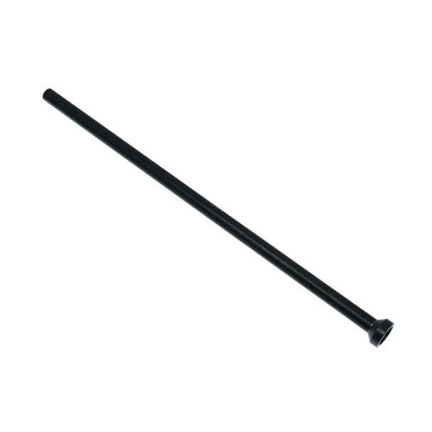 A single long, black Allis-Chalmers tractor engine pushrod with a narrow cylindrical shaft and a wider rounded cap at one end, shown diagonally on a white background.