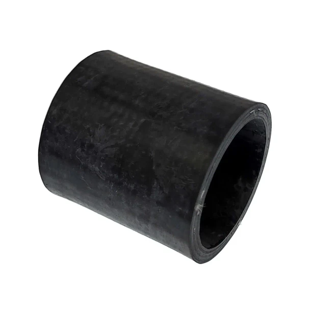 Black rubber upper radiator hose for Allis-Chalmers D17 Diesel and WD45 Diesel farm tractors, shown alone against a white background.