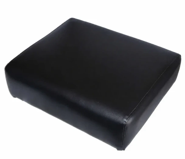 Allis-Chalmers Allis Chalmers A U UC Seat Cushion, black upholstery with stitched edges, designed for tractor seat replacement.
