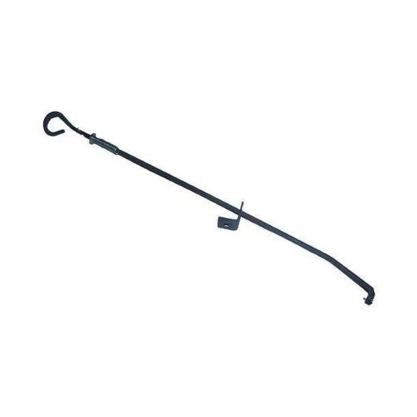 Allis-Chalmers B Starter Rod with Mounting Bracket and Spring, tractor starter rod component for engine starting mechanism.
