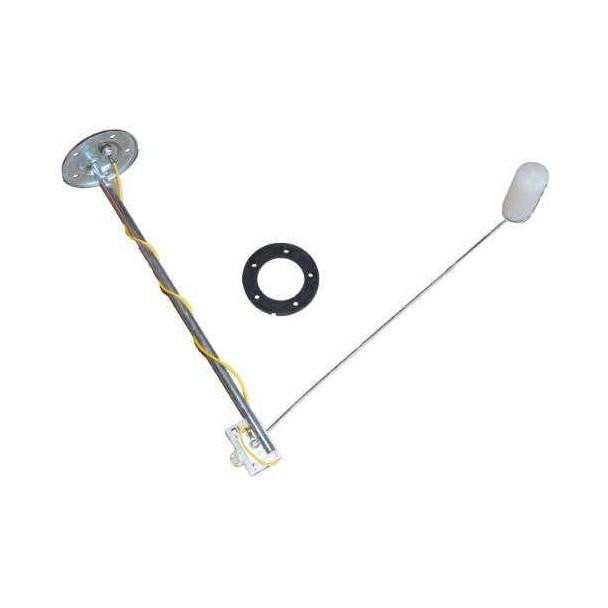 Allis-Chalmers Fuel Sending Unit for 9130, 9150, 9170, 9190, vehicle fuel tank level sensor with mounting plate, grommet, and float arm with float.