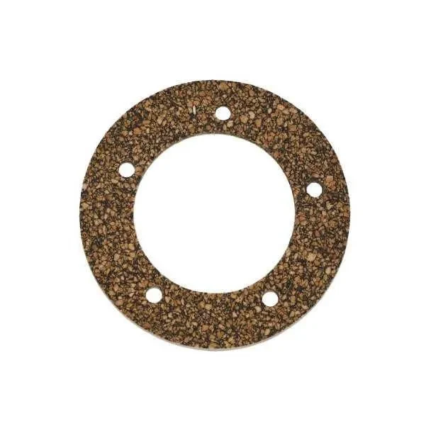 Allis-Chalmers Cork Fuel Sending Unit Gasket, circular gasket made of cork material with multiple bolt holes for engine fuel tank fittings.