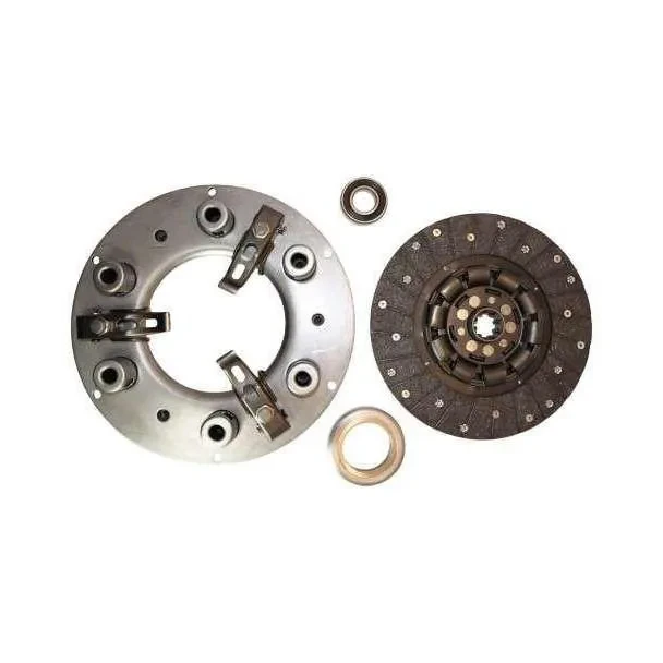 Allis-Chalmers Allis Chalmers WC WD WD45 WF New Clutch Kit, image showing clutch components including pressure plate, clutch disc, bearing, and bolts arranged on a white background.
