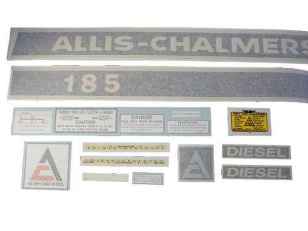 Allis-Chalmers Allis Chalmers 185 Diesel (cream on black) VINYL CUT DECAL SET - DJS164 