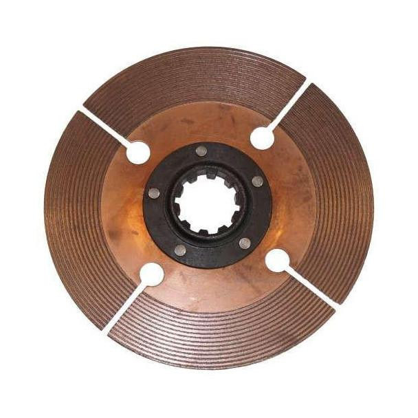 Allis-Chalmers Front & Rear Driven Disc Assembly for Allis-Chalmers WD45, round metal discs with gear-like inner section and mounting holes.