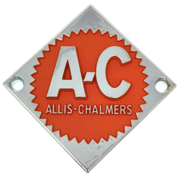 Allis-Chalmers Persian Orange #1 Emblem  Allis Chalmers Steering Wheel and Front Nose Emblem 