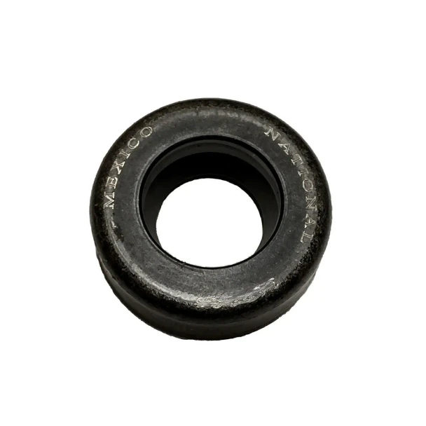 A black rubber seal with white embossed lettering that reads "ALLIS-CHALMERS WICO" and "NATIONAL N-." The seal appears to be a governor control rod tach drive seal for Allis Chalmers farm tractors such as WD, WD45, D17, 170, 175.