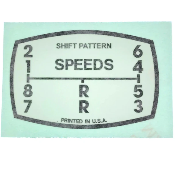 Allis-Chalmers Allis Chalmers D17 Series I, II, III D10 D12 w/ Range Transmission Shift Pattern Vinyl Cut Decal 