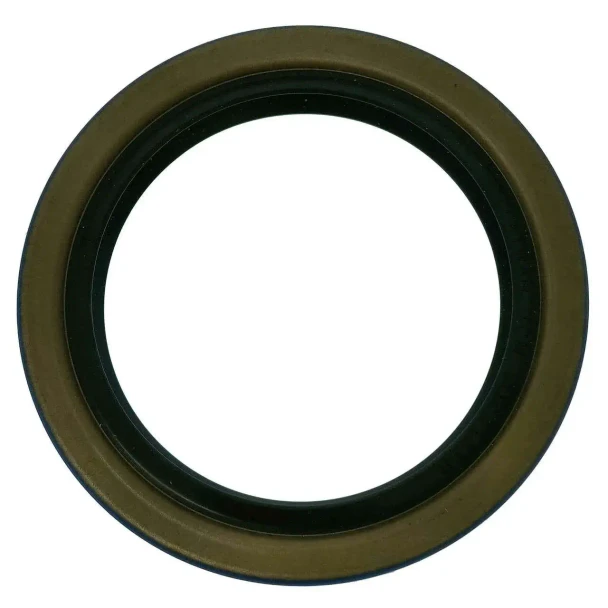 Allis-Chalmers Front Cover Crankshaft Seal for Allis-Chalmers G, automotive part with black rubber and brown metal outer ring.