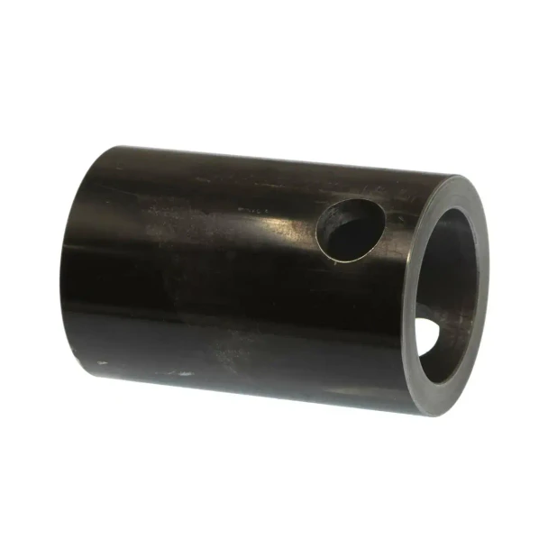 Allis-Chalmers WD WD45 PTO Shaft to Gearbox Coupling Sleeve, black cylindrical metal coupling with holes for attachment.