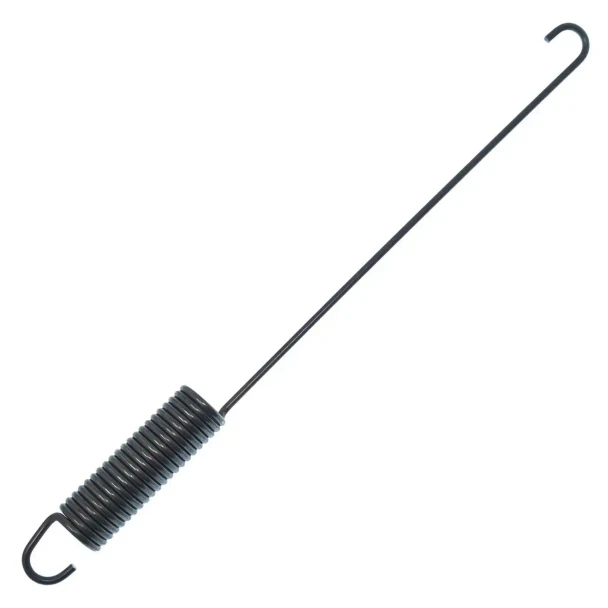 Allis-Chalmers Brake Return Spring for 170 175 Late D17, black coil spring with hooks on each end used in tractor brake systems.