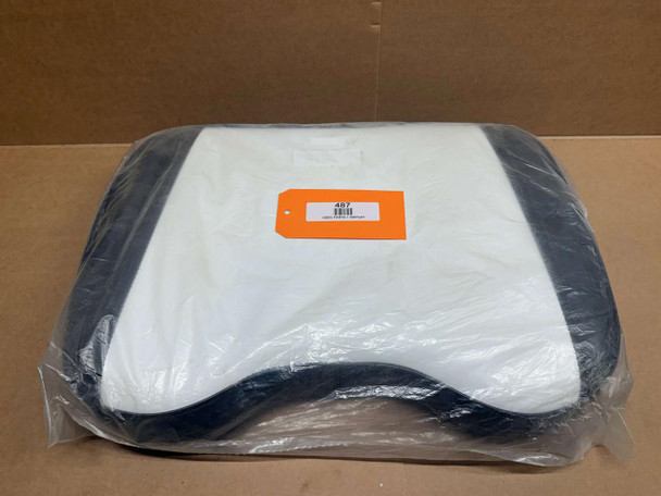Black & White Seat Cushion Bottom on Wood, allis chalmers tractor seat cushion in original packaging.