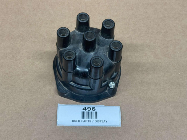 Allis-Chalmers 180 185 190 190XT Distributor Cap ACR1953, automotive engine distributor cap displayed on a flat surface with a label marked 496.