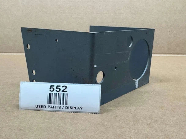 Allis-Chalmers G Instrument Panel Primered (Display), used part metal display with circular and oval cutouts for gauges or controls.