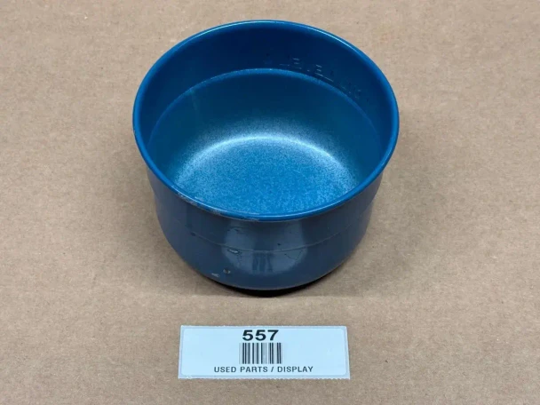 Allis Chalmers D10 D12 D14 Air Cleaner Oil Cup, blue display model for tractor parts.