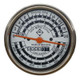 Allis-Chalmers D17 Diesel Tachometer, a round operation meter with multiple dials and a needle indicating engine RPM and hours of operation.