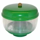 Allis-Chalmers PRECLEANER KIT JD-741D 1306480, 249888, 70249888, green and clear dust pre-cleaner with yellow text and a brass knob on top.