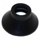 Allis-Chalmers Tie Rod Boot - JD-736D, black rubber automotive part with a wide base and a hollow cylindrical opening.