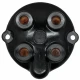 Allis-Chalmers Fairbanks Morse Magneto End Cap for FM Series, black metal component with four brown insulator sections for electrical connections.