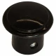 Allis-Chalmers Plain Face Black Knob AB-367D, black control knob with threaded base for machinery control