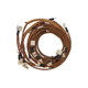 Allis-Chalmers Complete 6V Wiring Harness for Allis-Chalmers RC WC WF, coiled electrical wiring with connectors and labeled wires for tractor restoration.