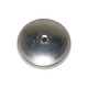 Allis-Chalmers Fuel Cap for D21, 190, 190XT, 200, 210, 220 tractors, circular metal fuel cap with a central locking mechanism.