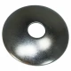 Allis-Chalmers Concave Light Mounting Washer / Retainer, black metallic round washer with a central hole.